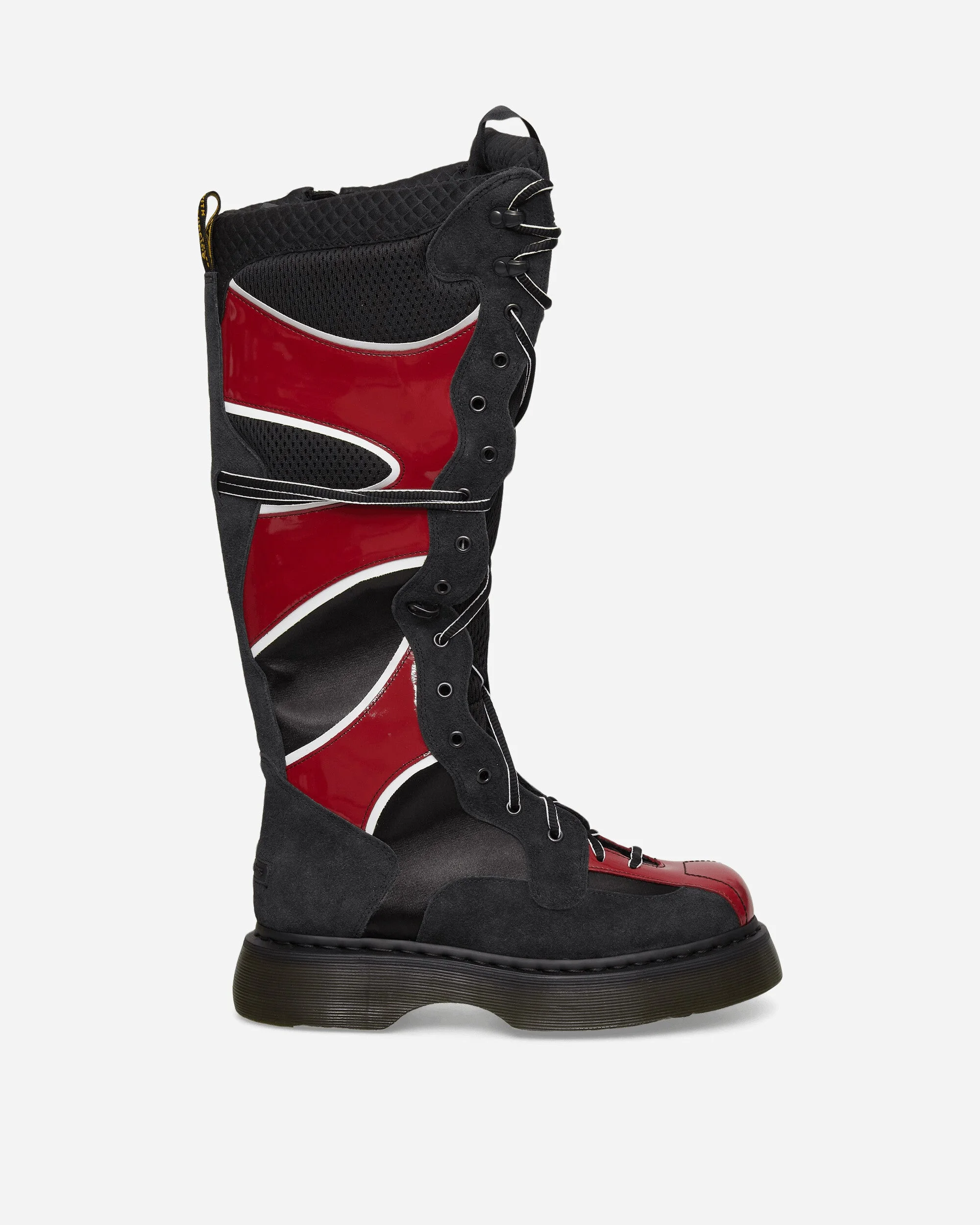 Women's Buzz Boxer 18 Eye Boots Black / Scarlet Red - 1