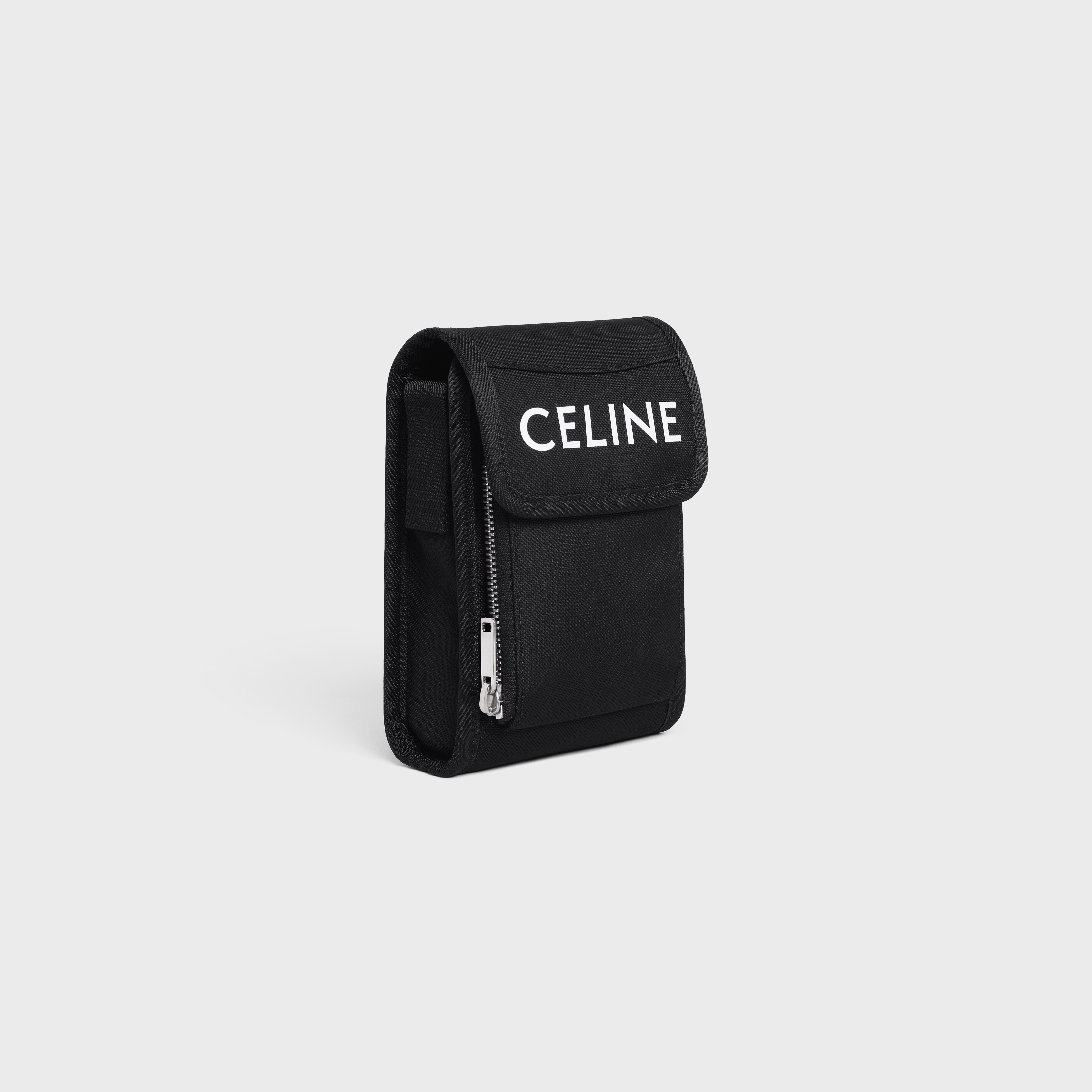 trekking phone pouch in nylon with celine print - 2