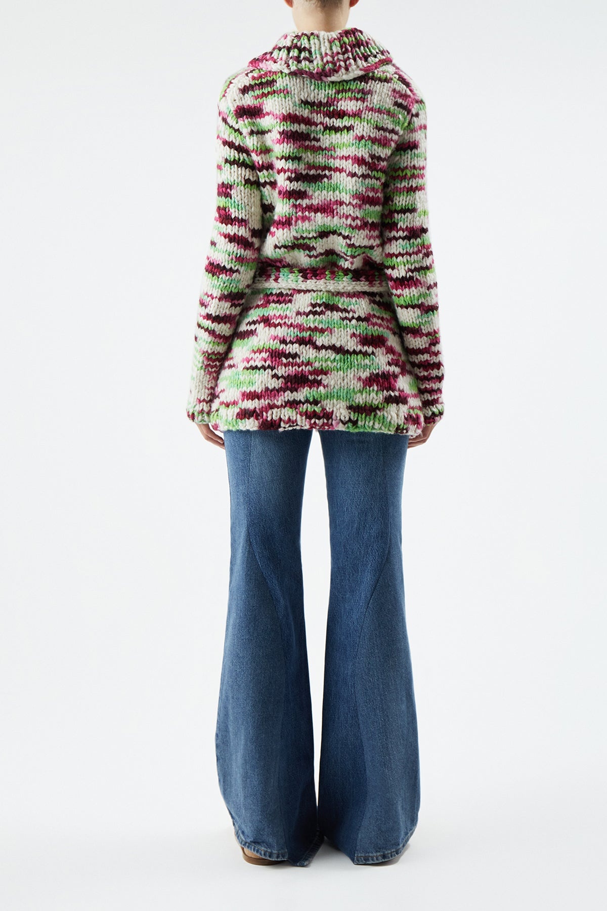 Moses Cardigan Space Dye in Welfat Cashmere - 4
