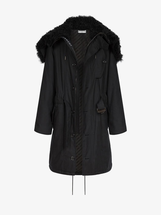 HOODED PARKA IN SHEEP LINING - 6