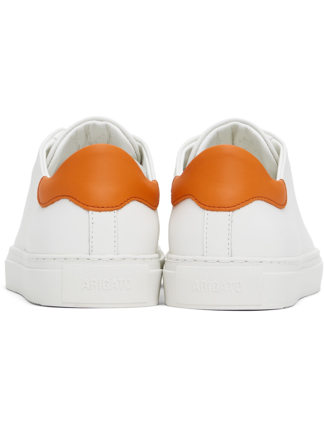 White & Orange Clean 90 Sneakers - 2