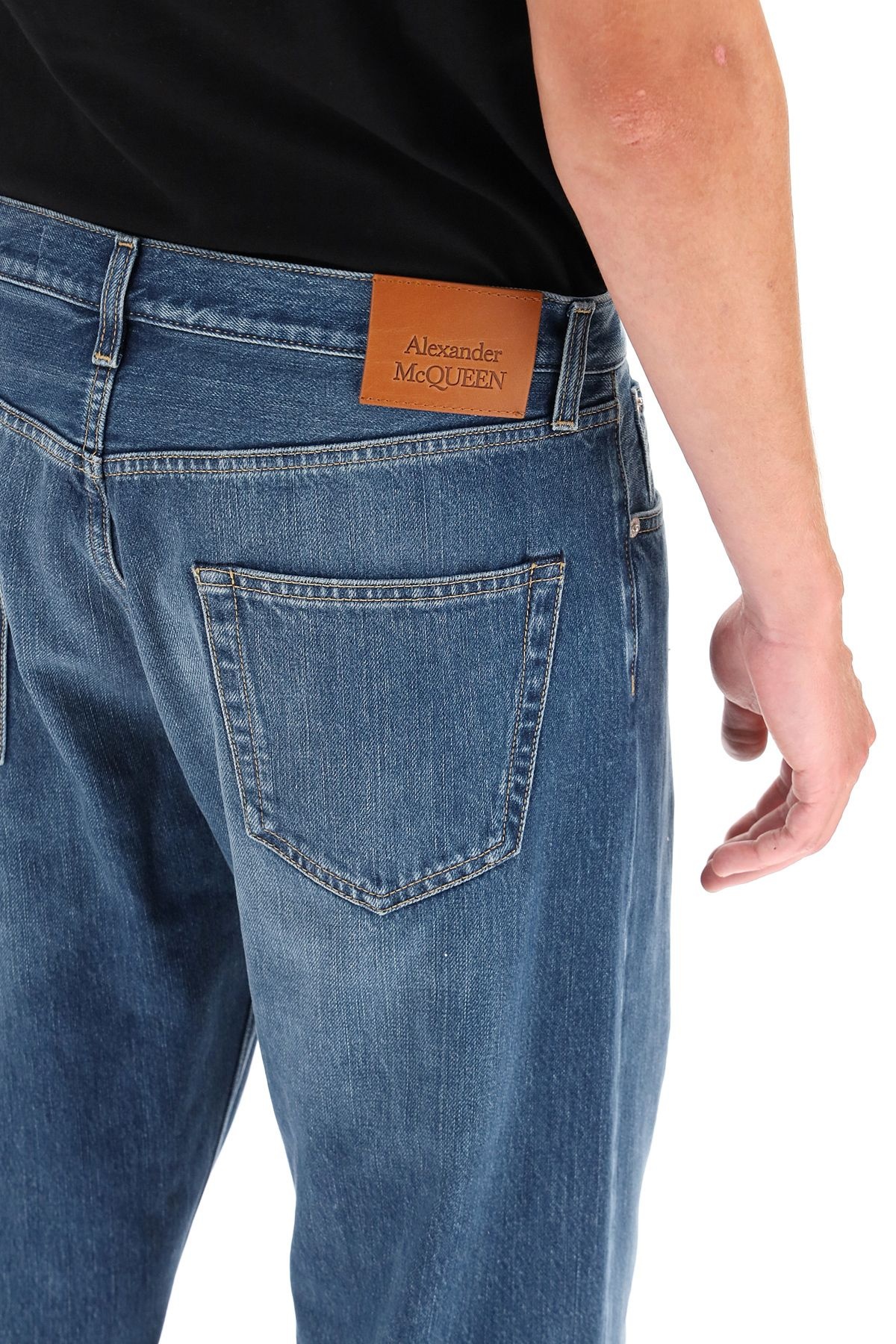 JEANS WITH DECORATIVE SELVEDGE - 5