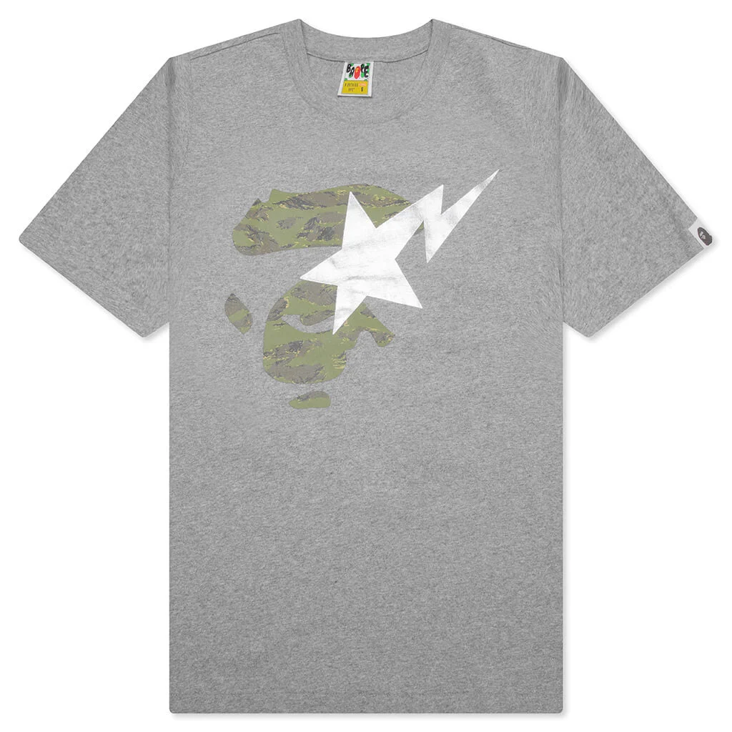 WOMEN'S APE ON BAPESTA TEE - GREY/BEIGE - 1