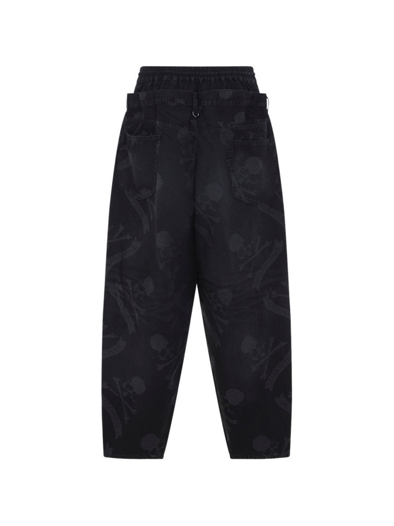MASTERMIND WORLD skull-print jeans outlook