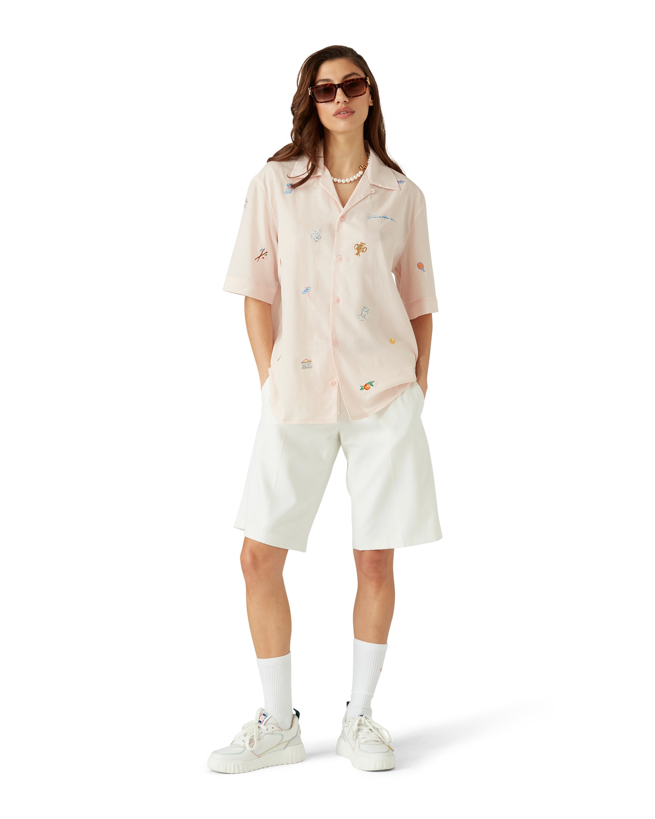 Embroidered Motif Shirt | Casablanca Paris - 6