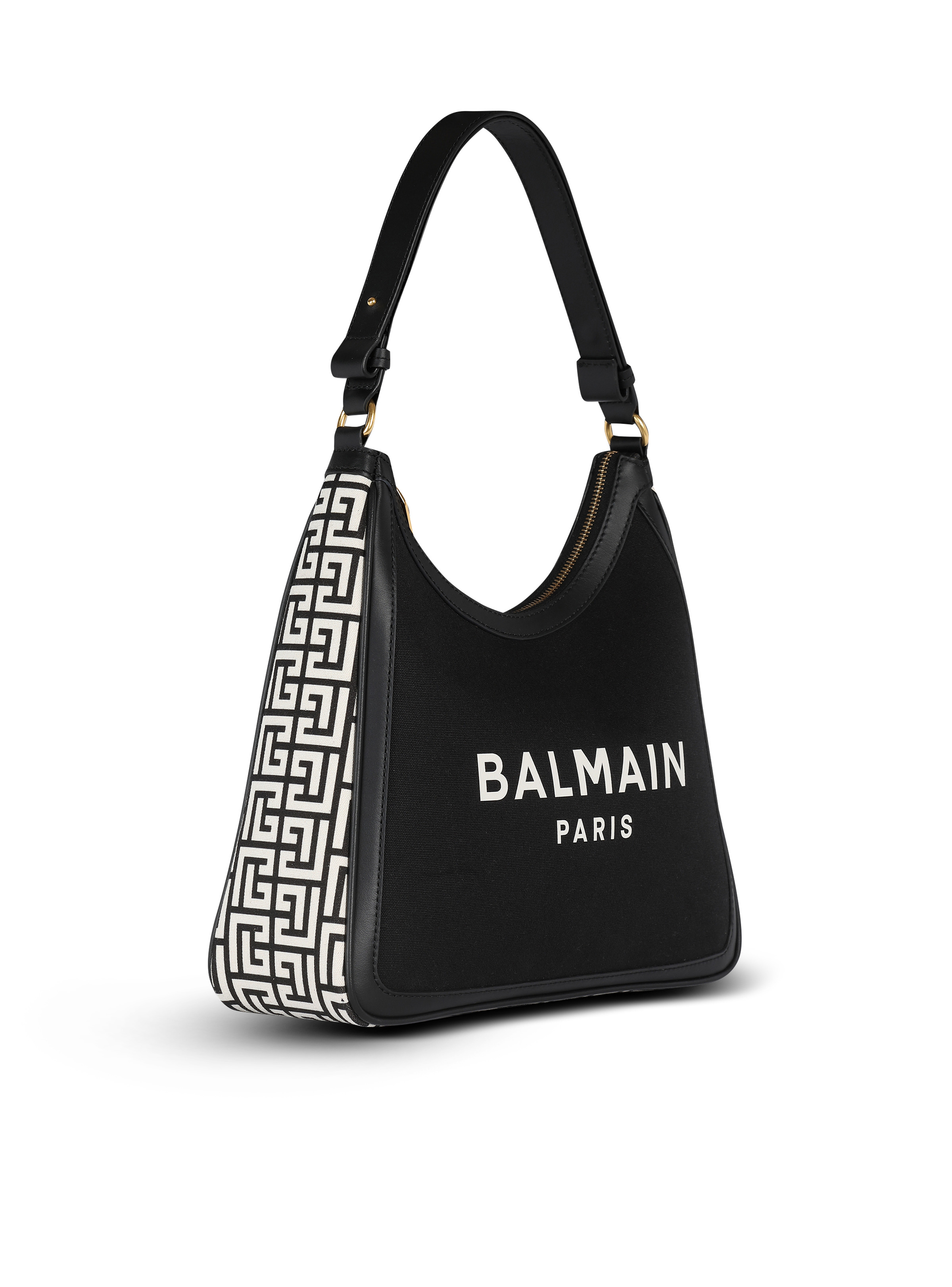 B-Army canvas bag with leather inserts - 3