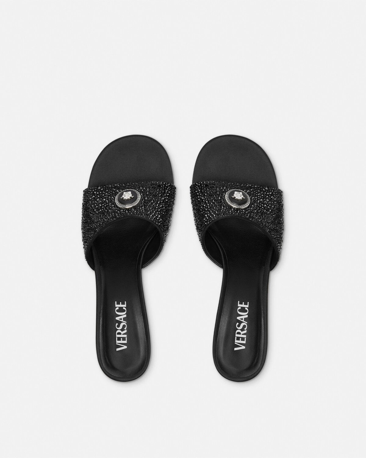 Crystal Alia Mules 45 mm - 4