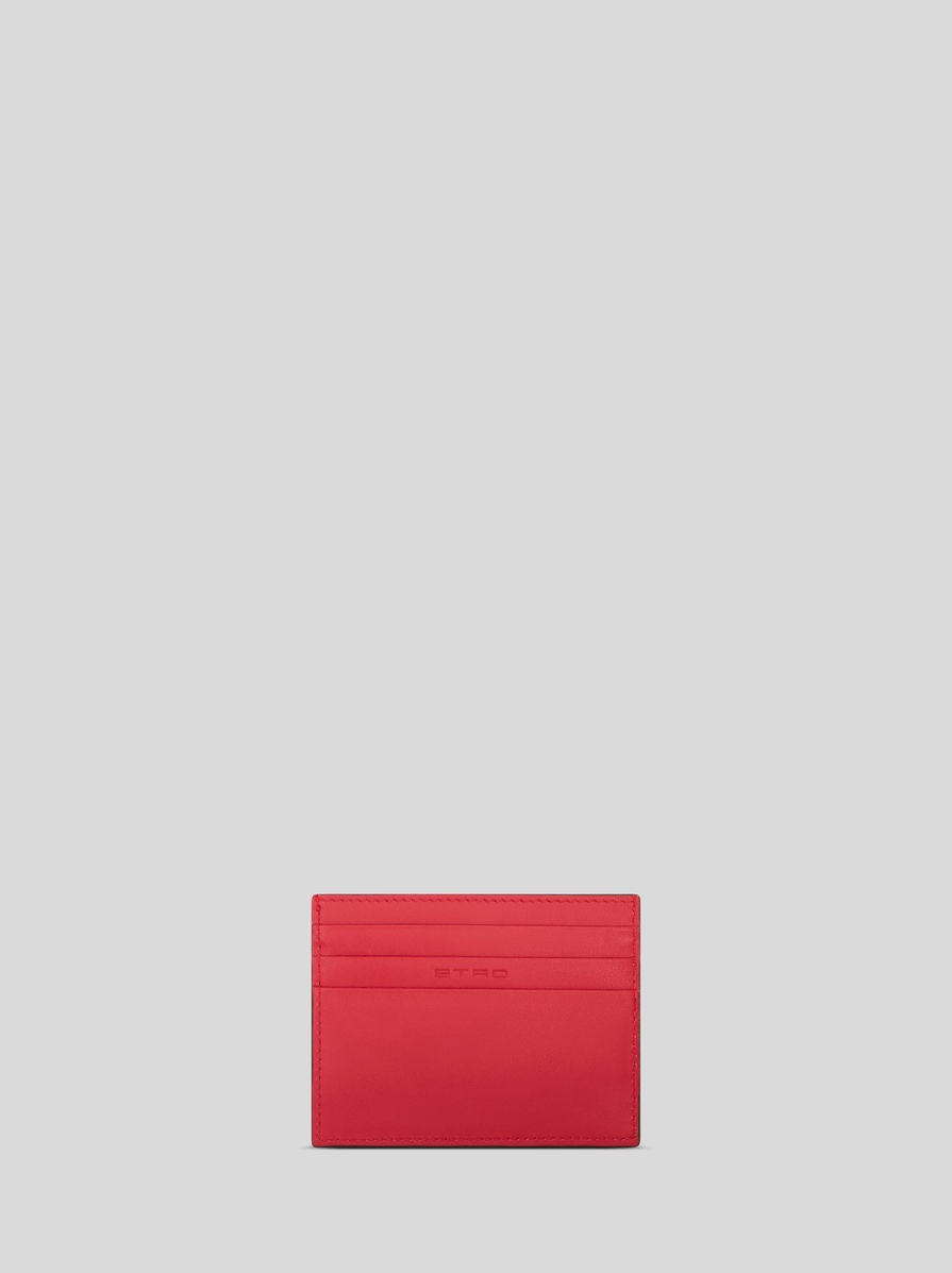 LEATHER CREDIT CARD HOLDER WITH PEGASO - 2