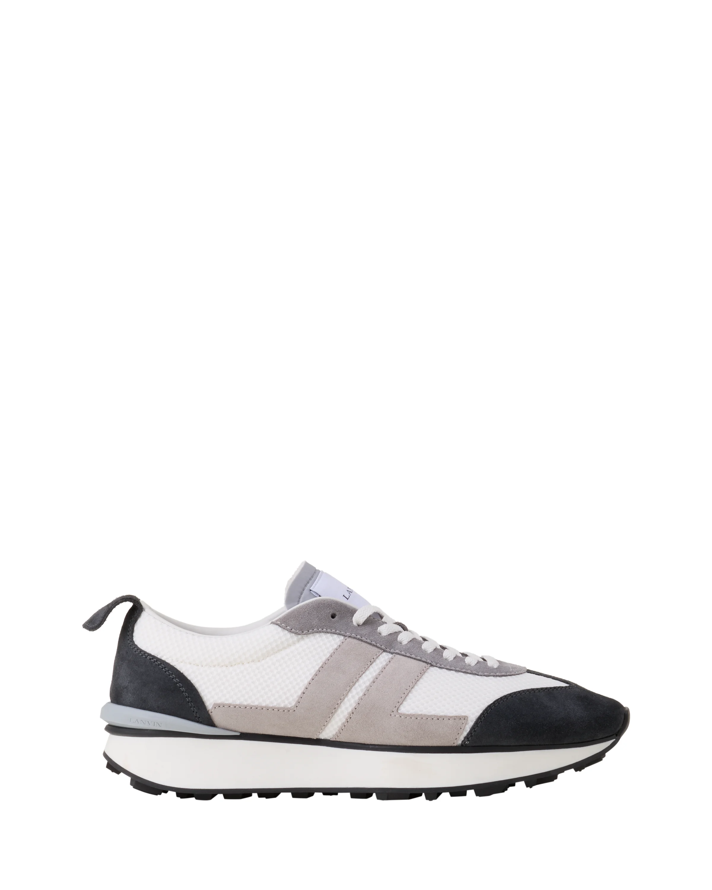 Lanvin Bumpr Sneakers In Mesh And Brushed Suede in Grey at Nordstrom - 1