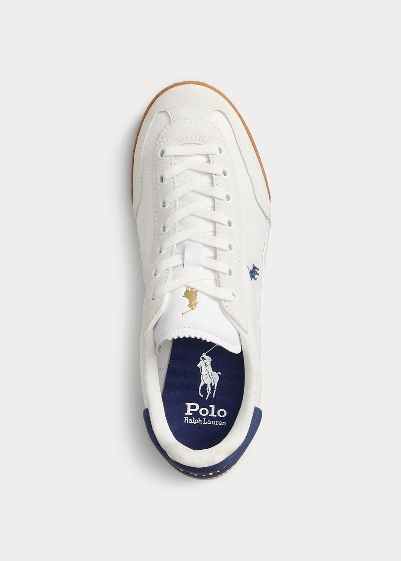 Leather-Suede Low-Top Sneaker 4
