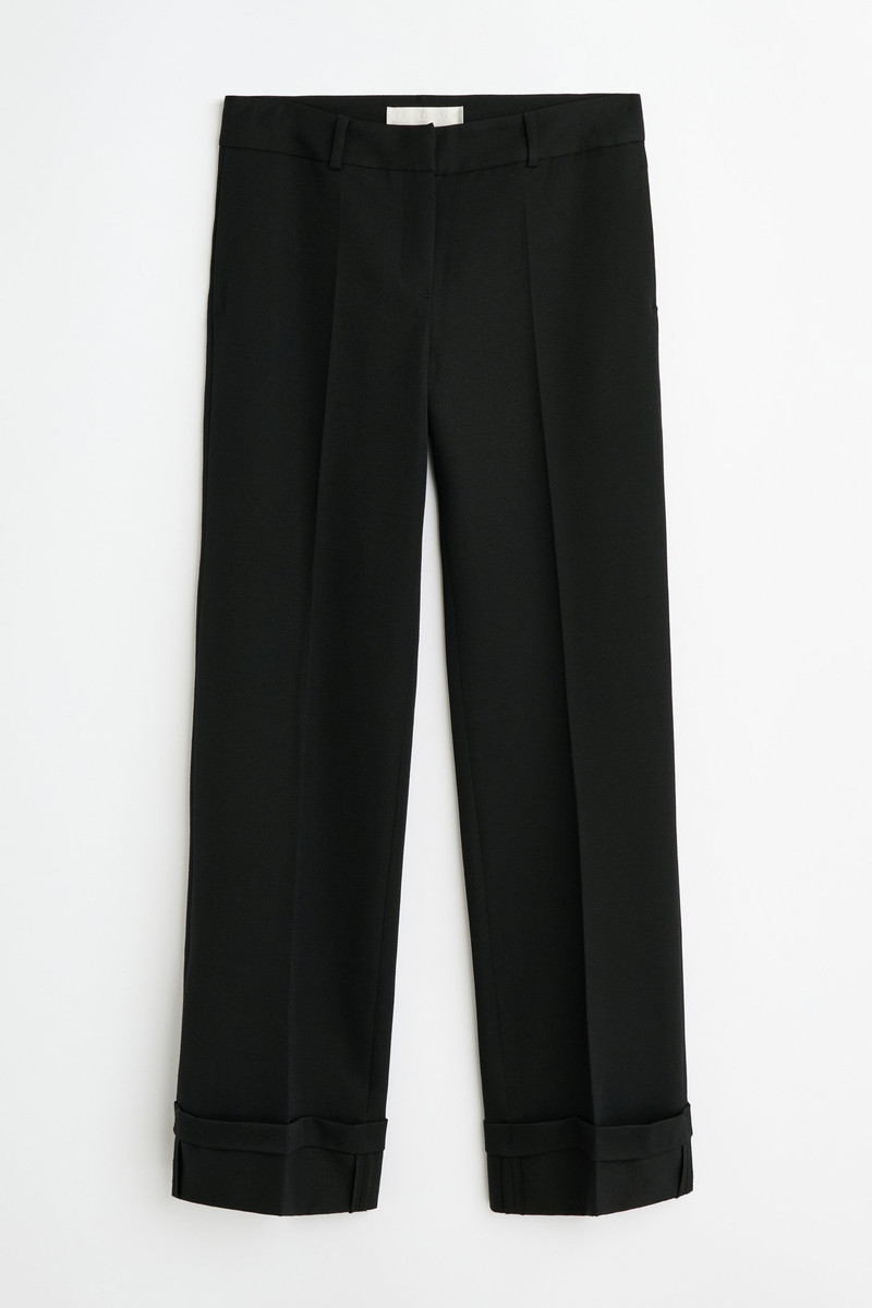 Hip Trouser Coarse Black Gabardine 1