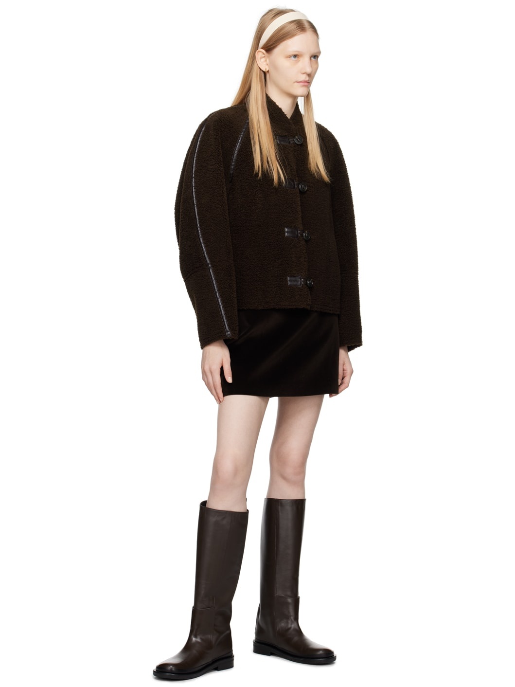 Brown Pull-Loop Boots - 5