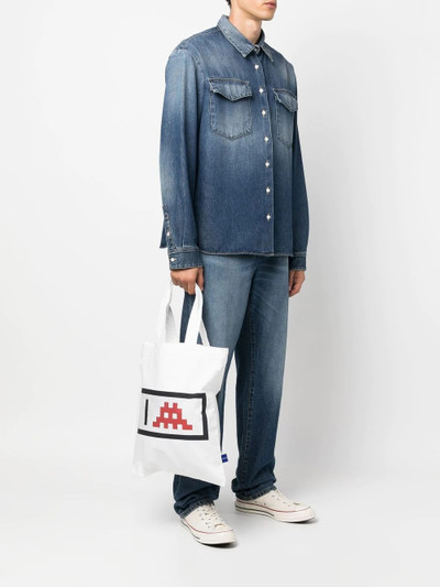 Comme des Garçons SHIRT x Invader graphic-print tote bag outlook