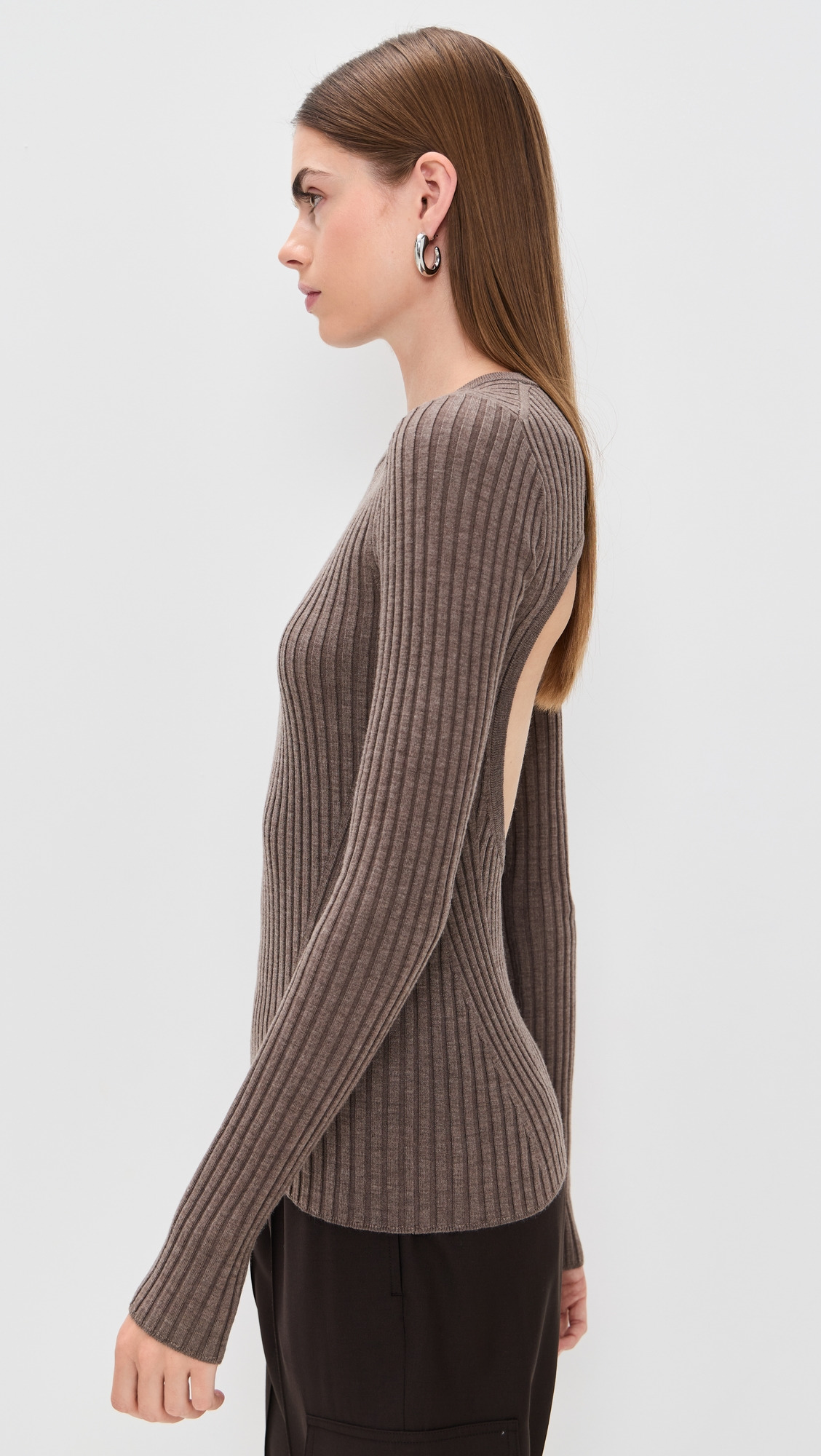 Open Back Ribbed Top - 3