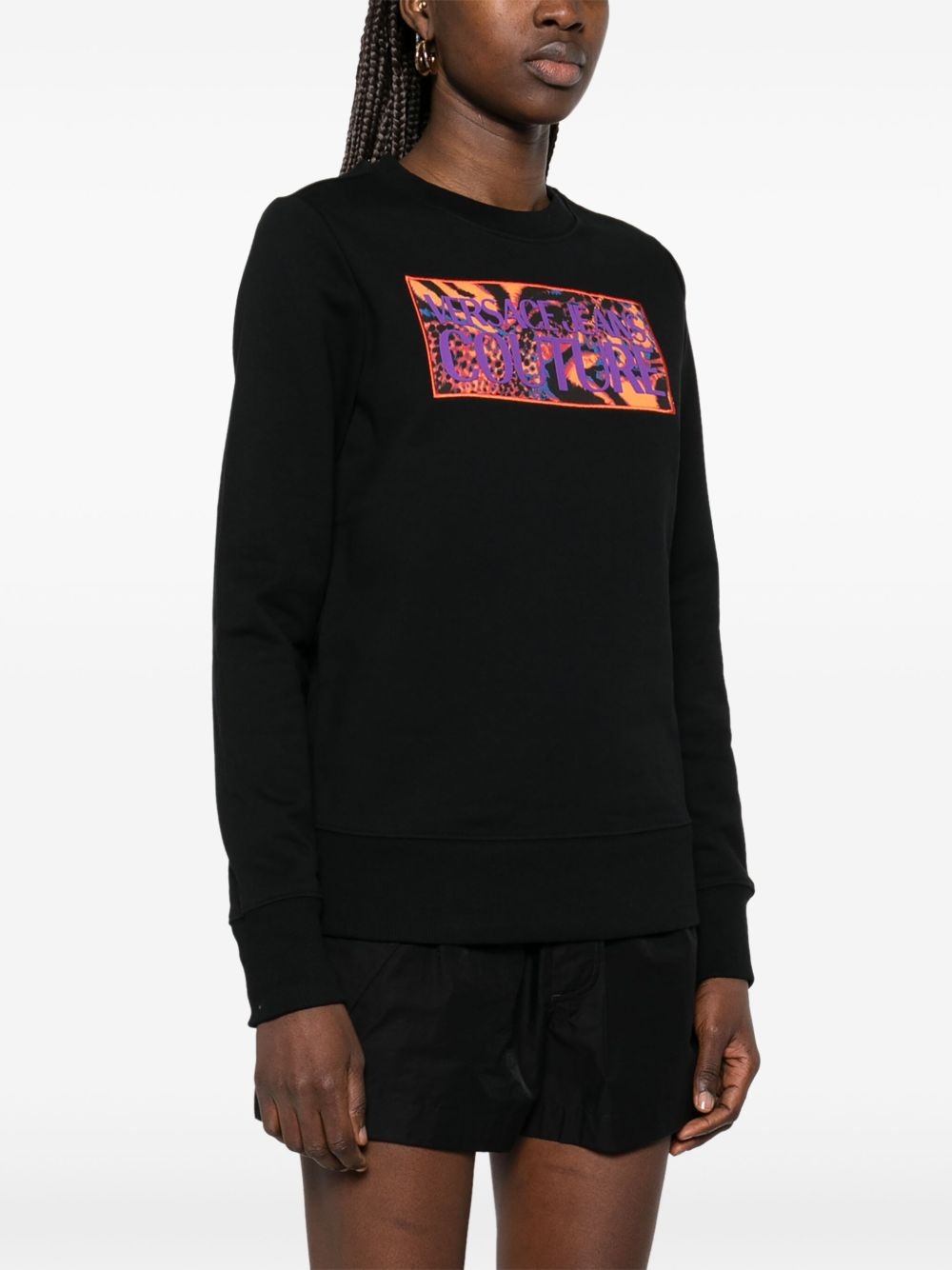 logo-patch sweatshirt - 3