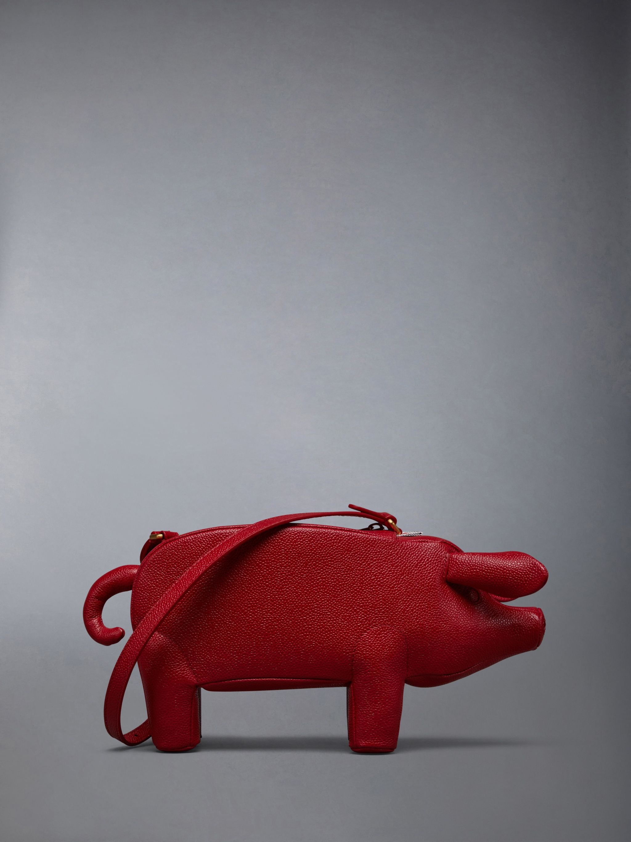 Pebble Grain Pig Baguette Bag - 3