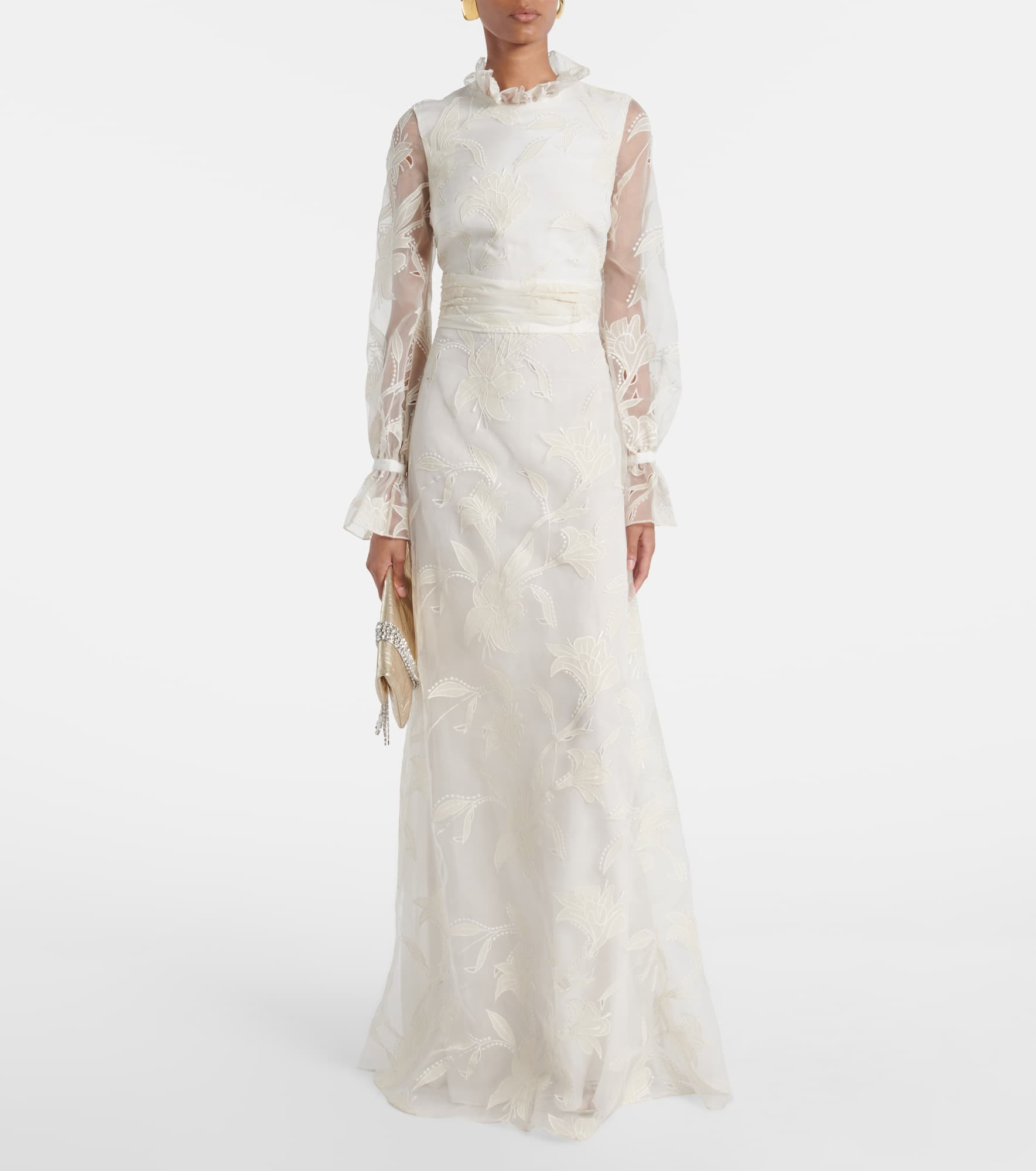 Bridal Adeline silk organza gown - 2