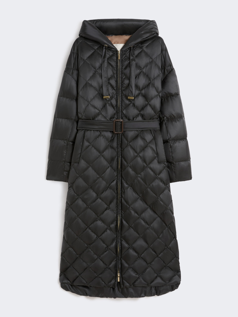 TREPAR Long quilted down jacket in water-repellent fabric 1