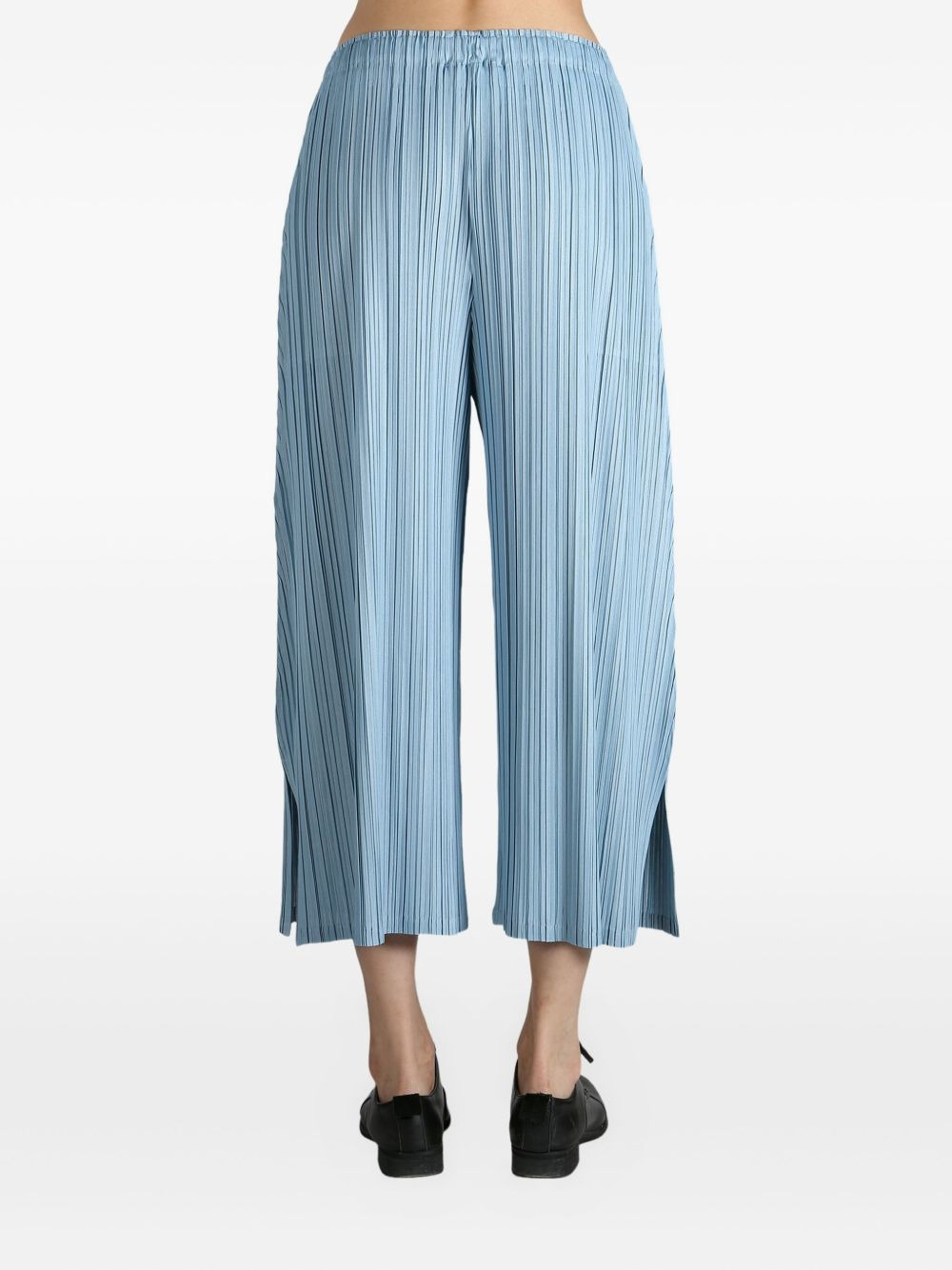 pleated wide-leg trousers - 4