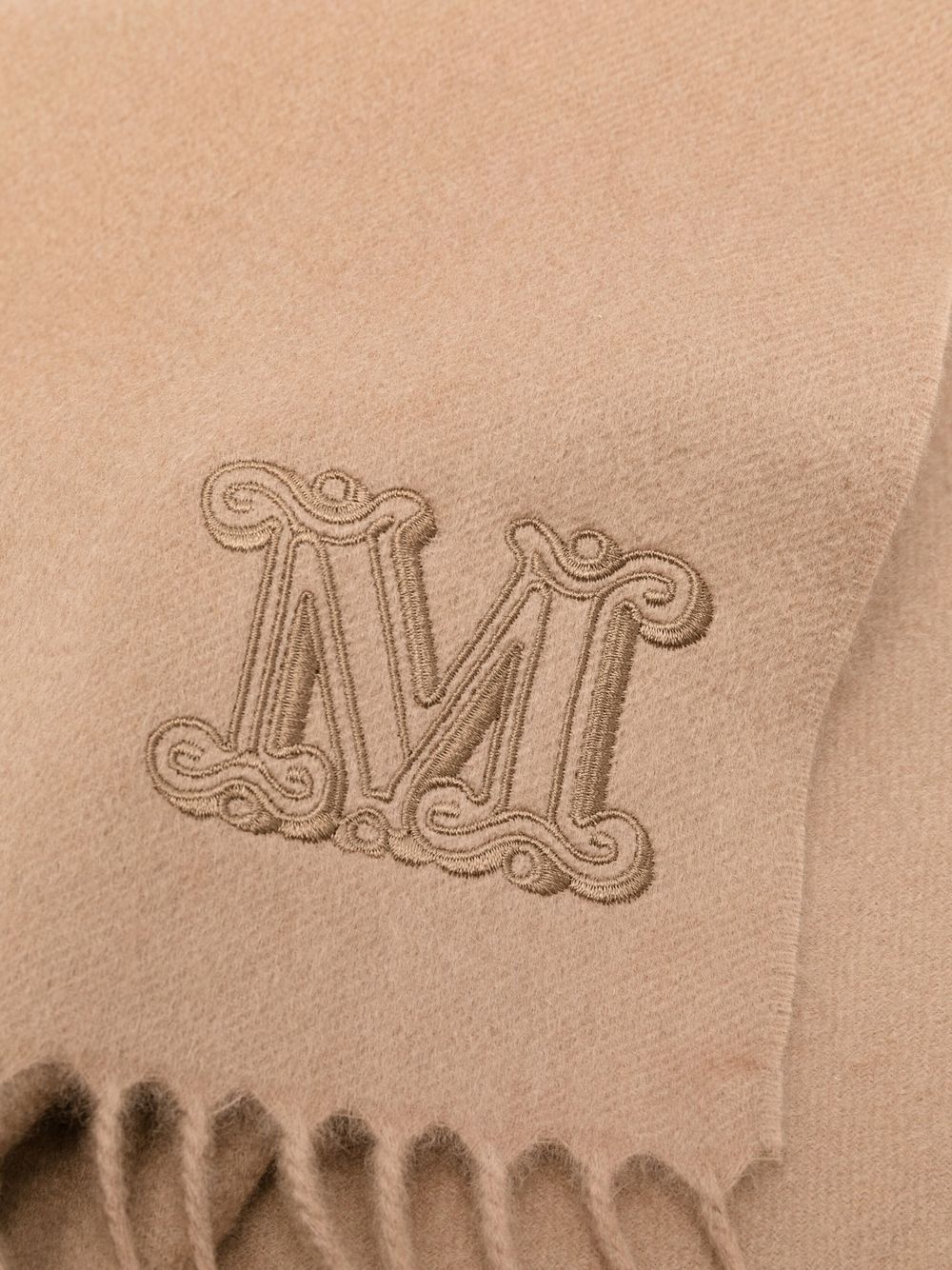 embroidered-logo scarf - 3