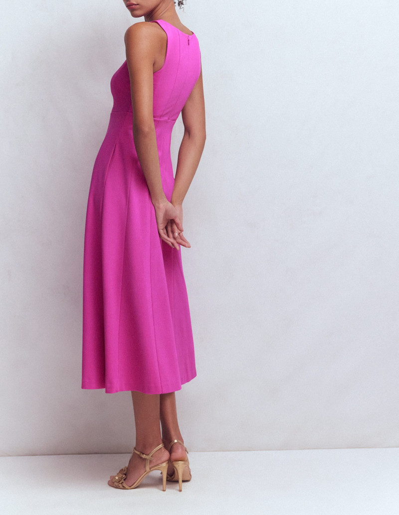 Sleeveless Ponte Midi Dress-Passion Flower 4