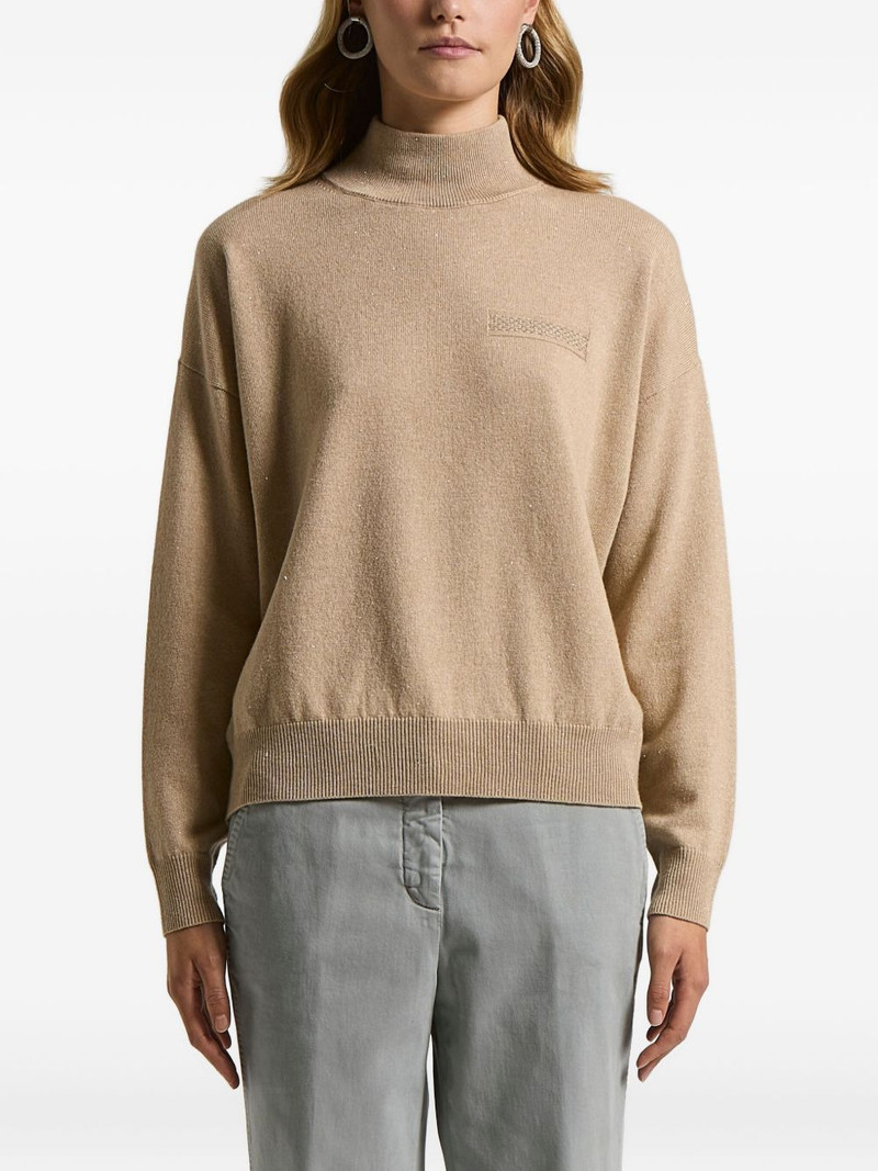 high-neck pocket sweater 1