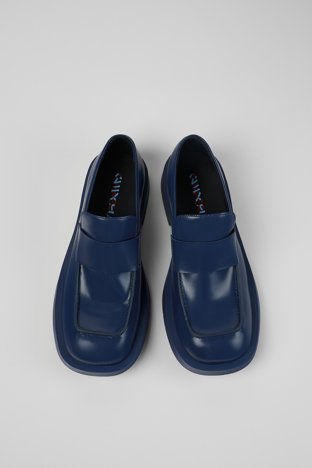 Blue Leather Moccasin - 4