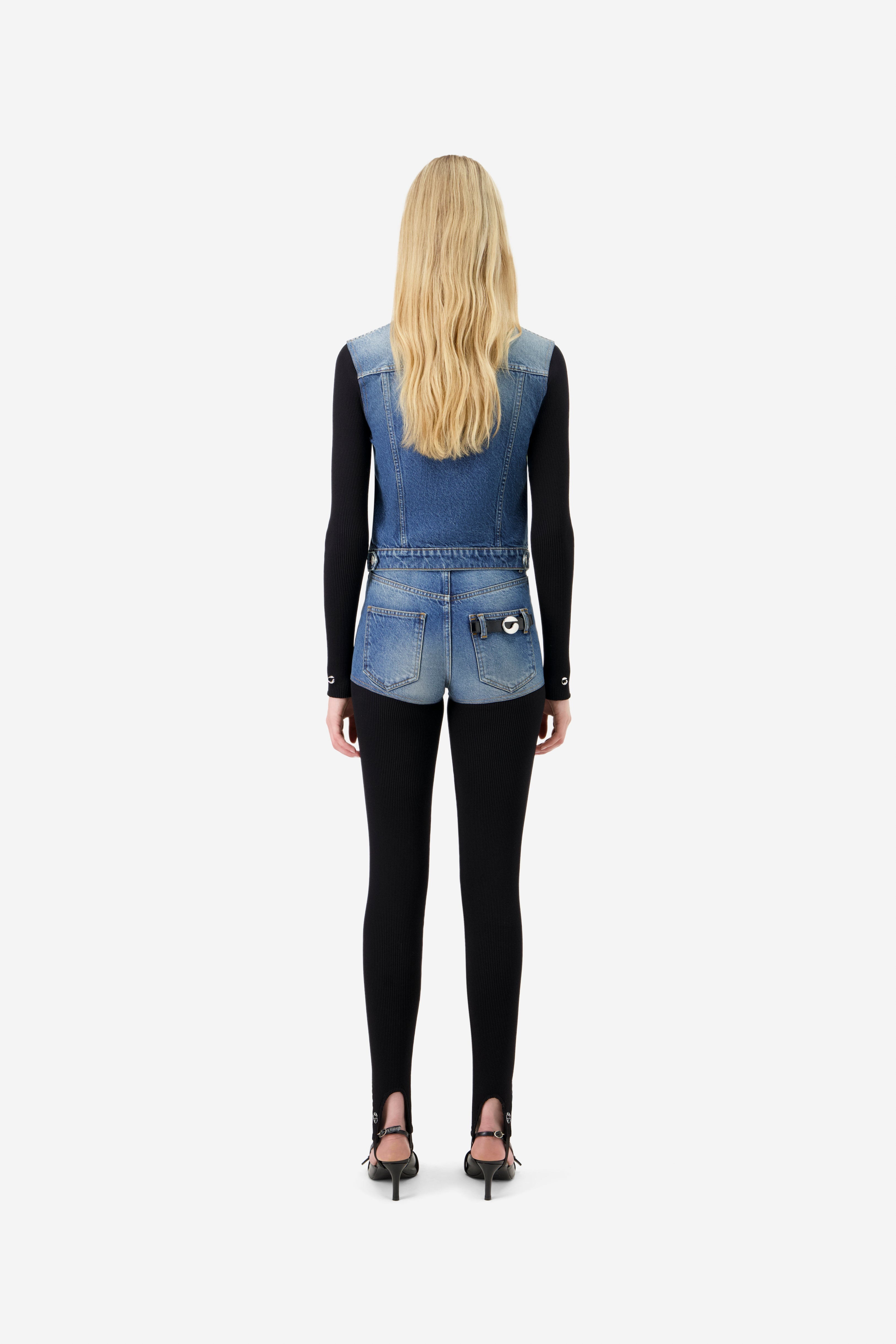 Hybrid Rib Denim Pants - 4