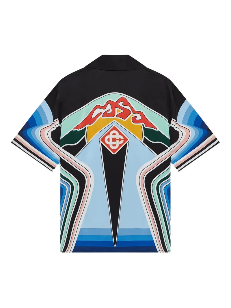 Casablanca Men Graphic Mountain Print Shirt - 1