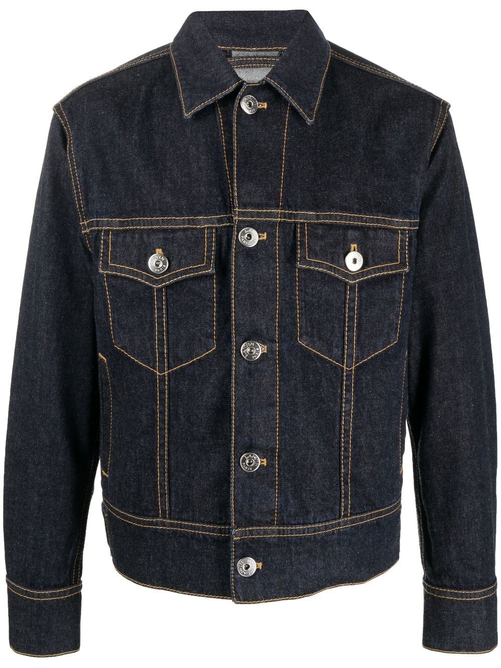 dark-wash denim jacket - 1