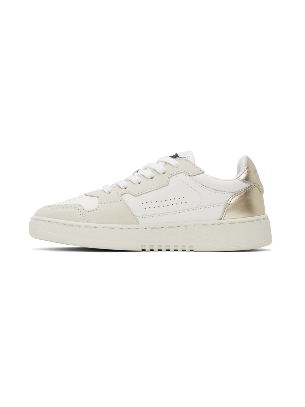 White & Beige Dice Lo Sneakers - 3