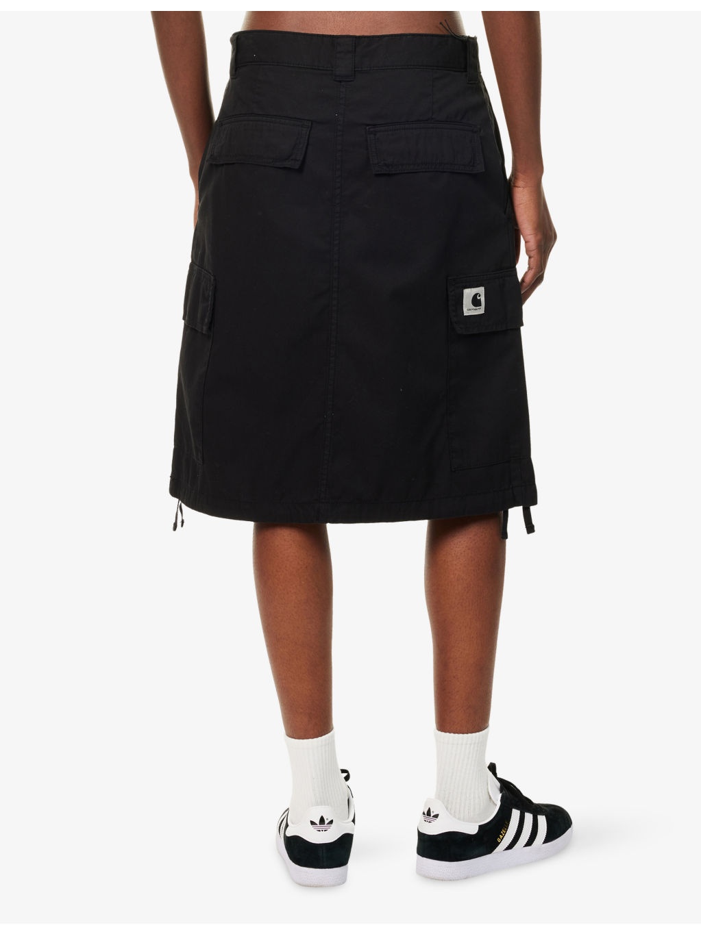 W' Kingston Flap-Pocket Cotton-Twill Mini Skirt - 4