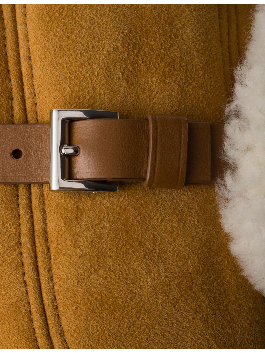Shearling Suede Trapper Hat - 4