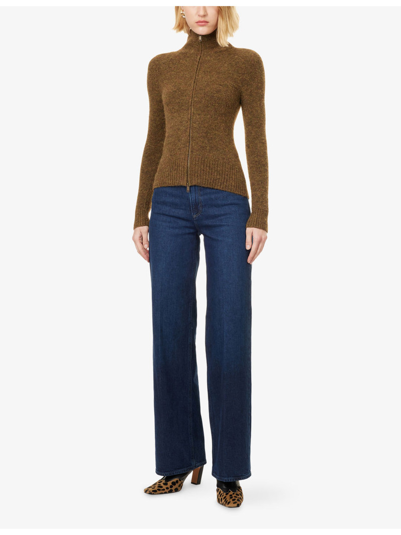 PAIGE "Sasha 34"" Wide-Leg High-Rise Stretch-Denim Jeans" outlook