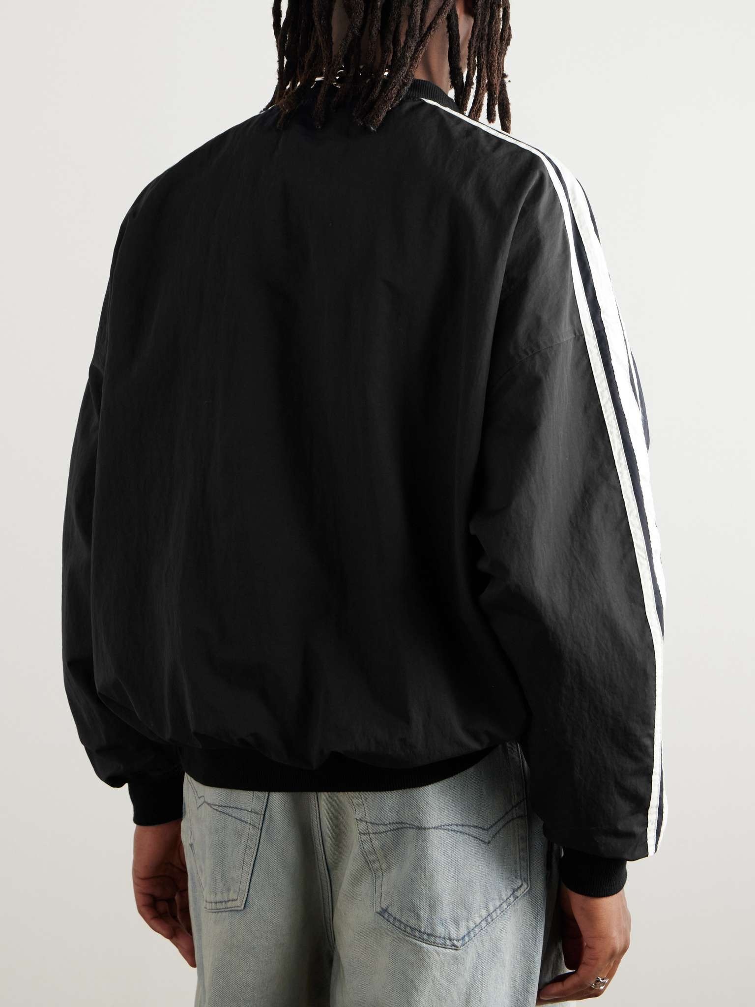 Logo-Embroidered Striped Shell Sweatshirt - 3
