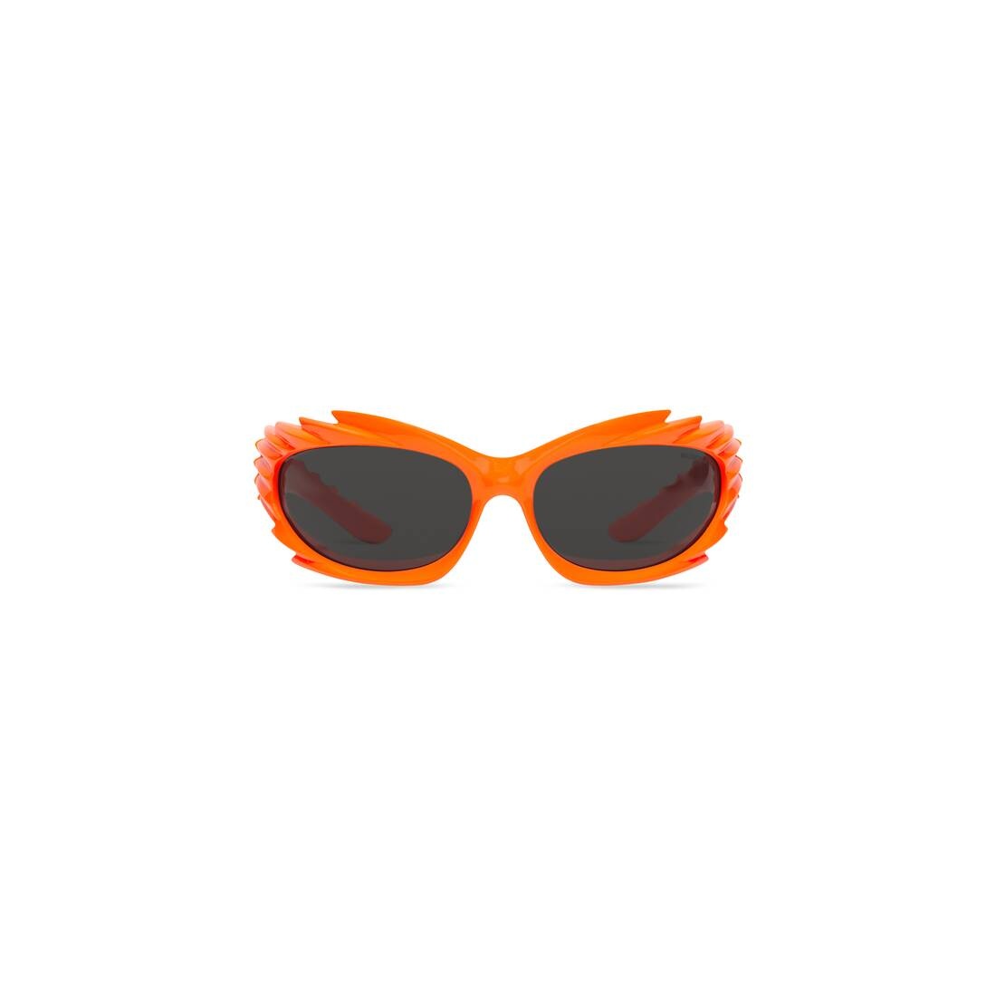 Spike Rectangle Sunglasses  in Fluo Orange - 1