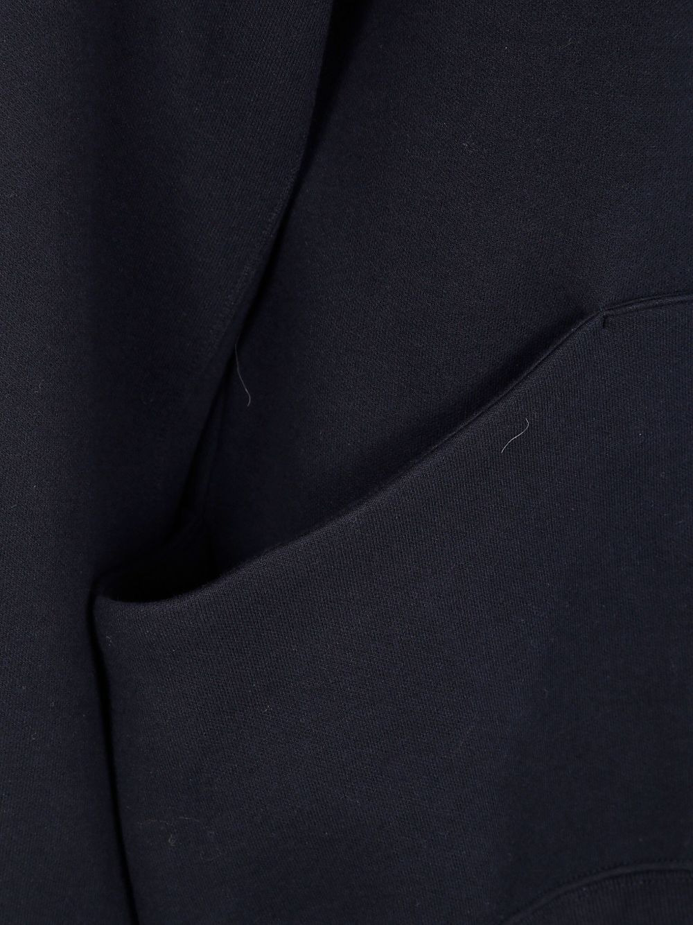 Sponge zip-front kangaroo-pocket hoodie - 3
