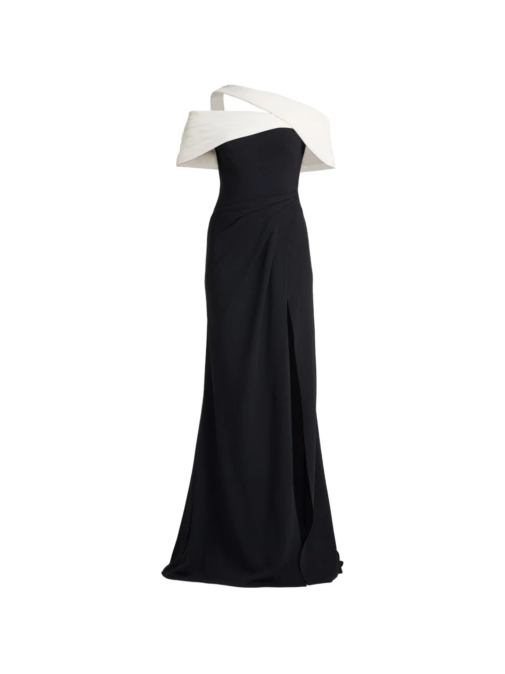 pleated split maxi dress - 1