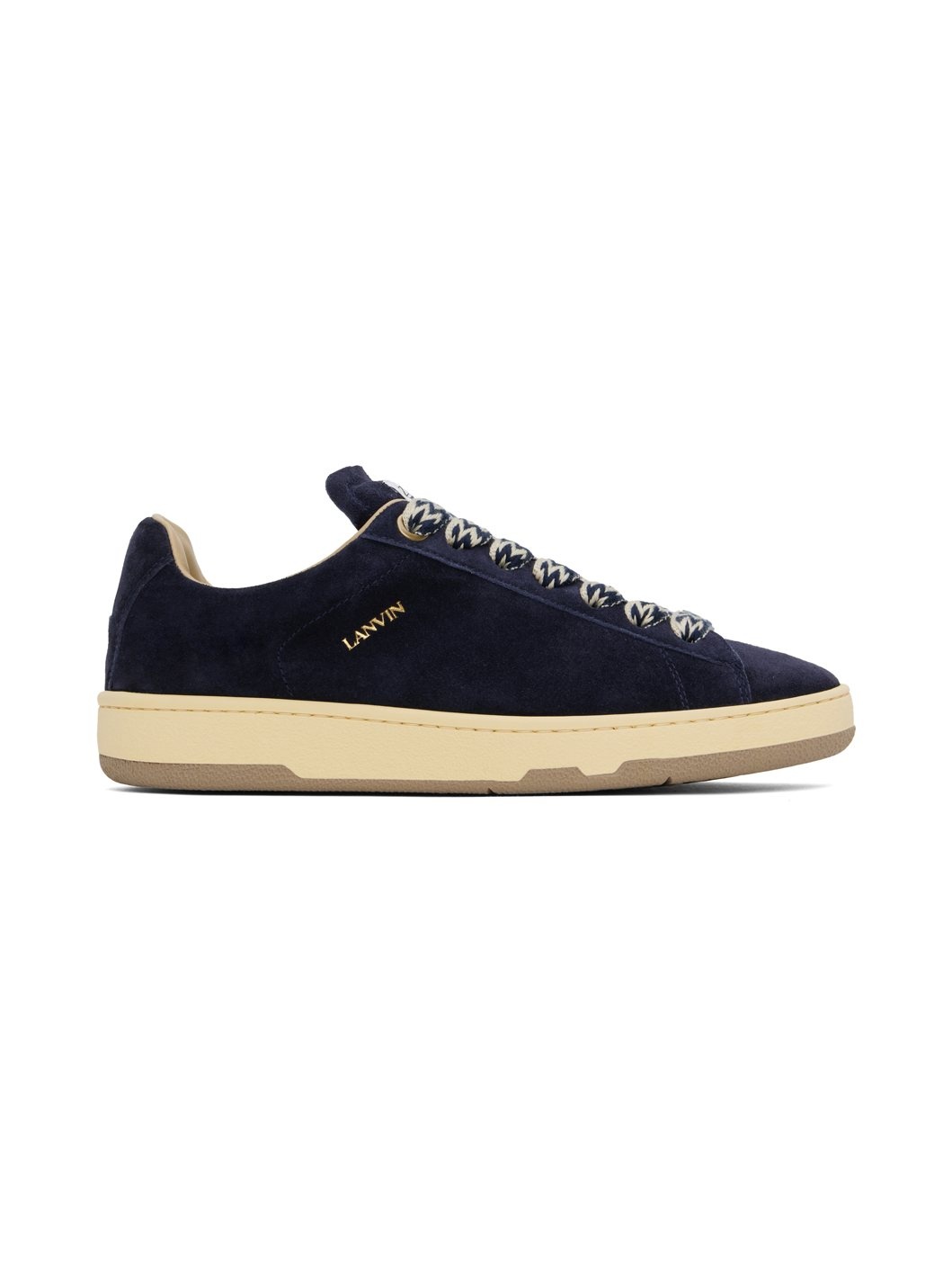 Navy Suede Curb Lite Sneakers - 1