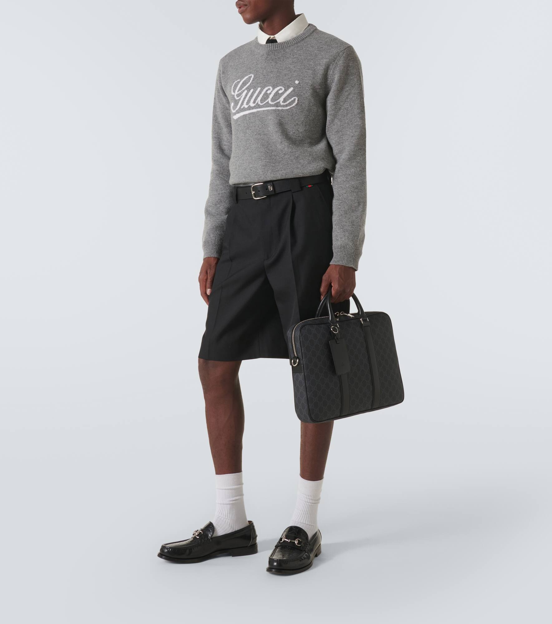 GG Canvas briefcase - 8