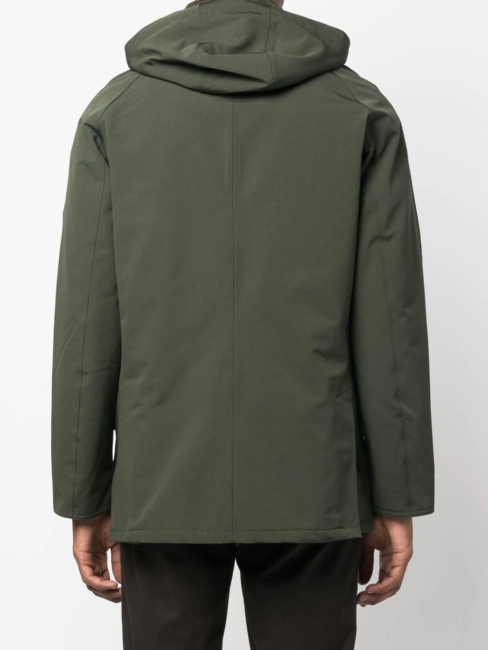 collared wax jacket - 4