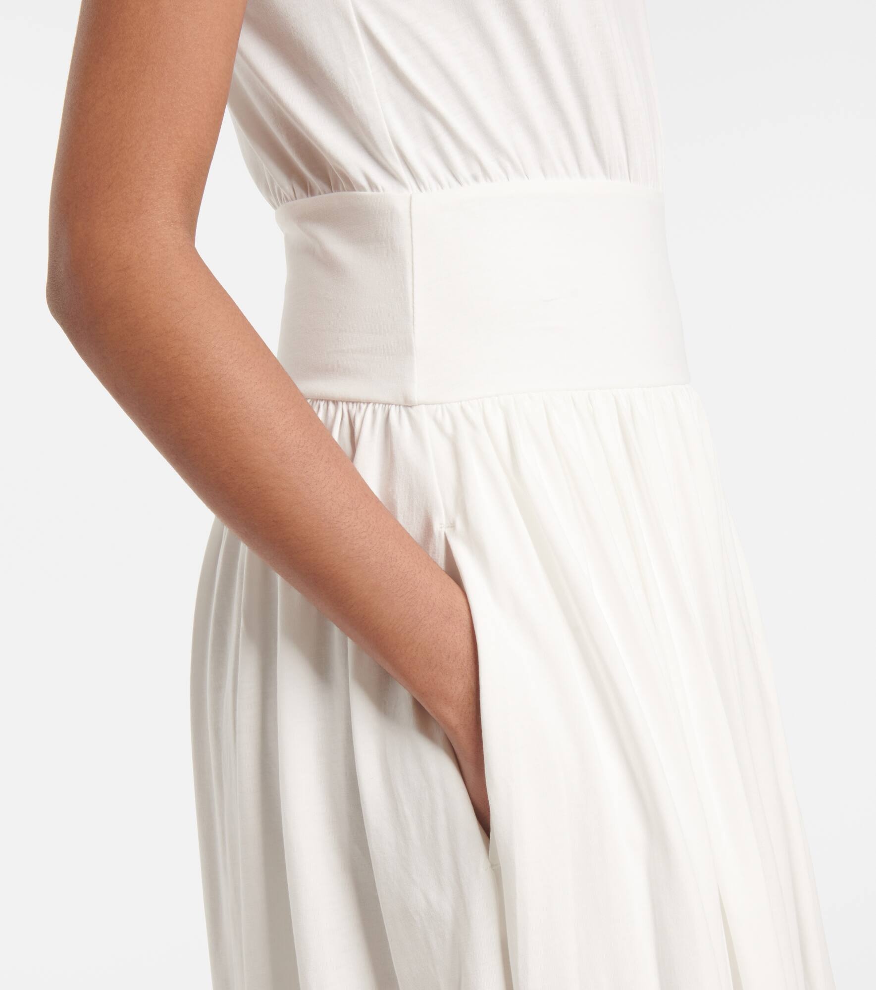 Cotton jersey midi dress - 5