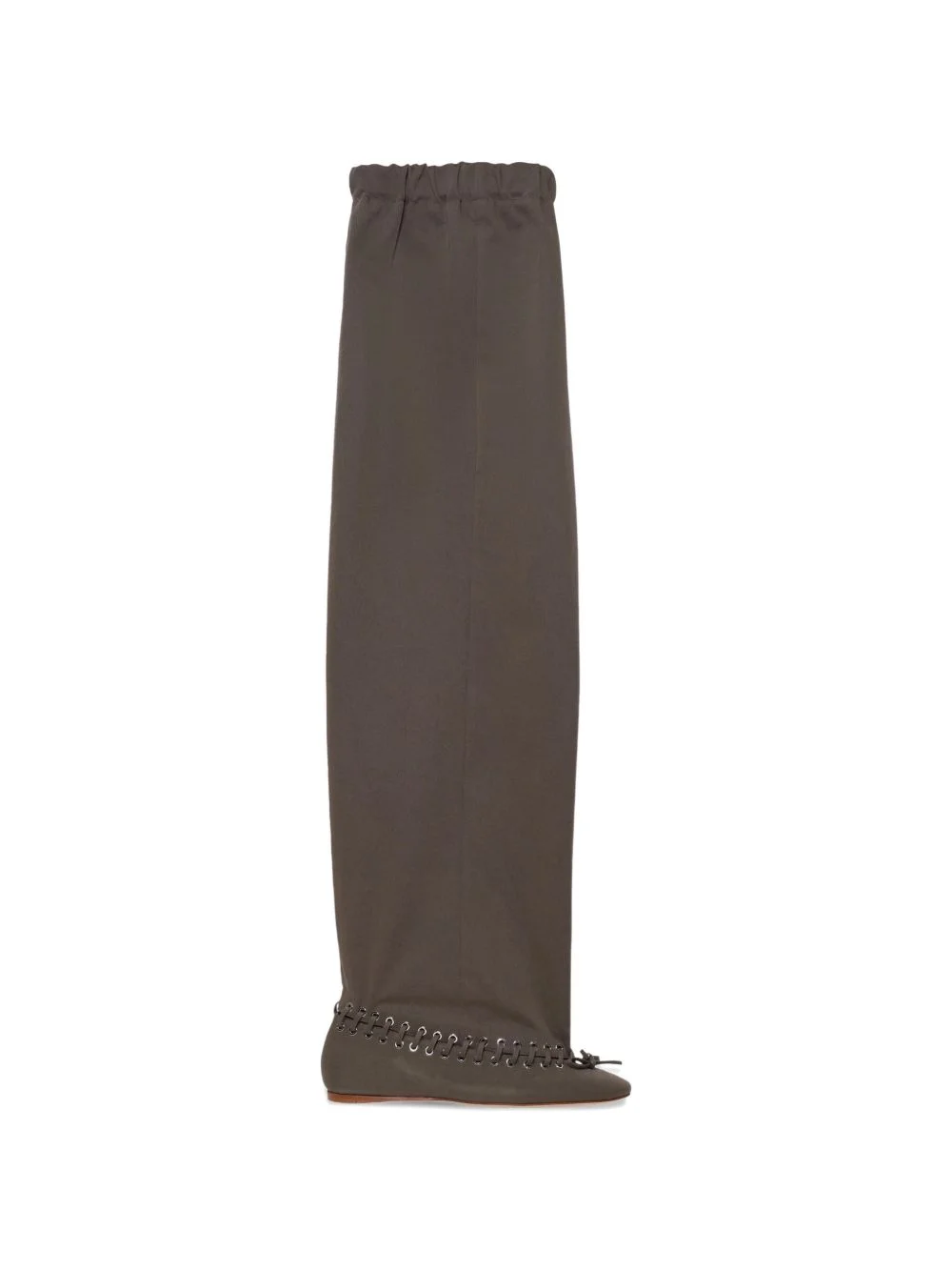 drawstring eyelet boots - 1