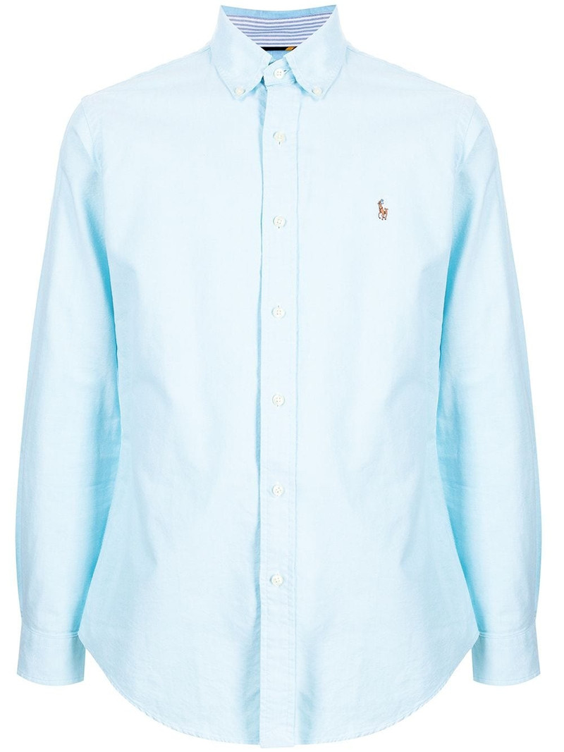 logo-embroidered shirt 1