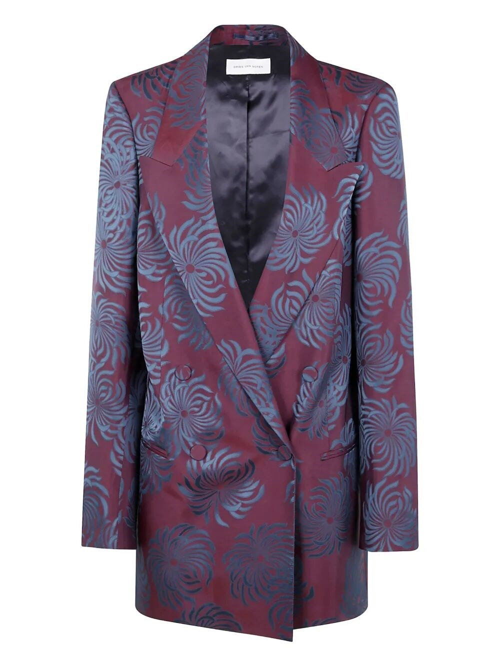 Introducing the exquisite "BLINK 2140" DOUBLE DYE JACQUARD JACKET by Dries Van Noten, a stunning add - 1