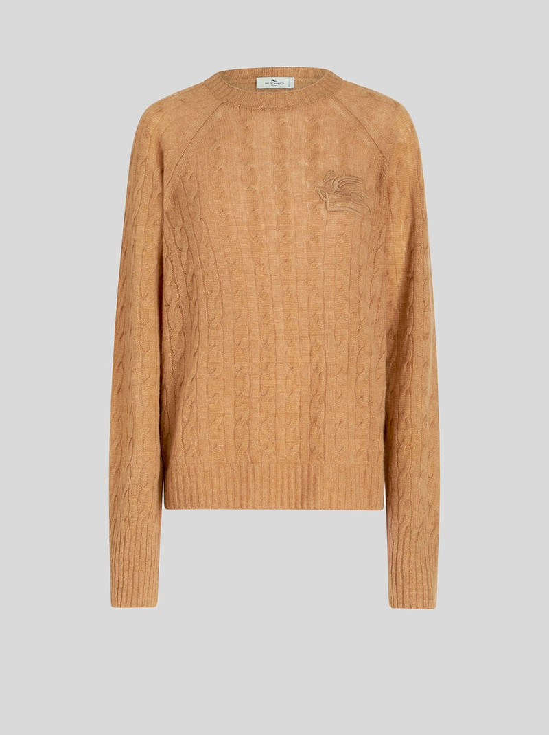 CASHMERE JUMPER WITH LOGO 1