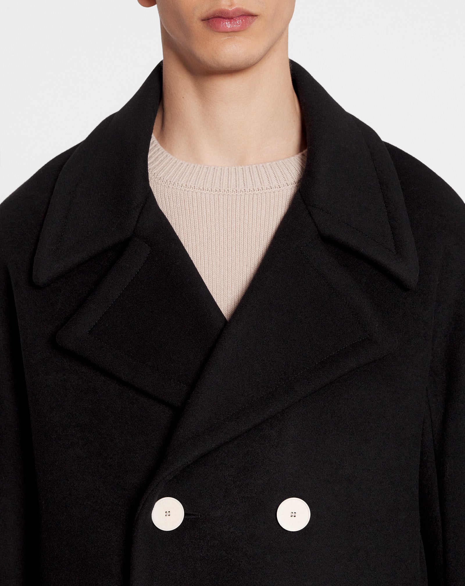 KIMONO-INSPIRED PEACOAT - 5