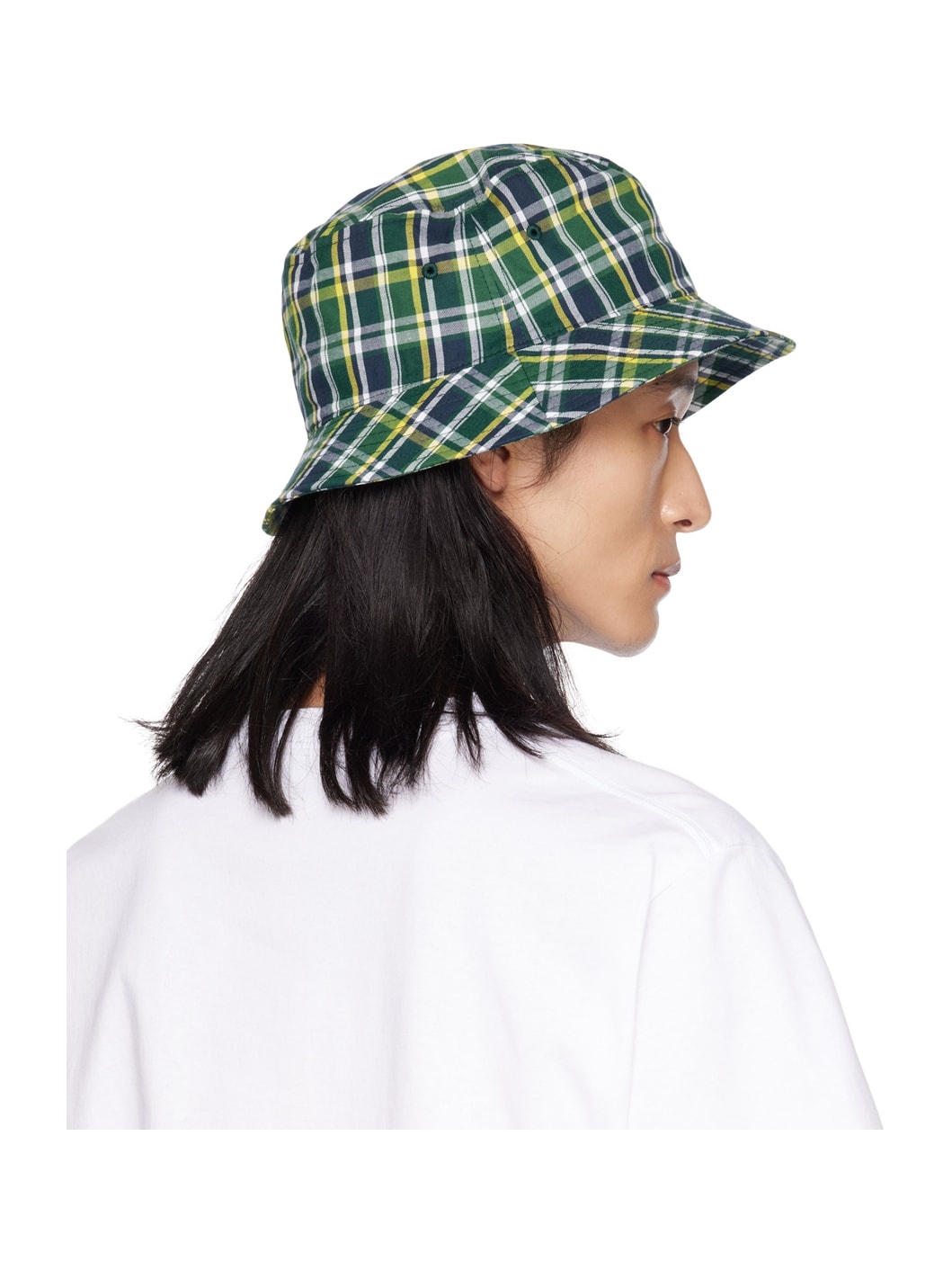 Green Check Bucket Hat - 3