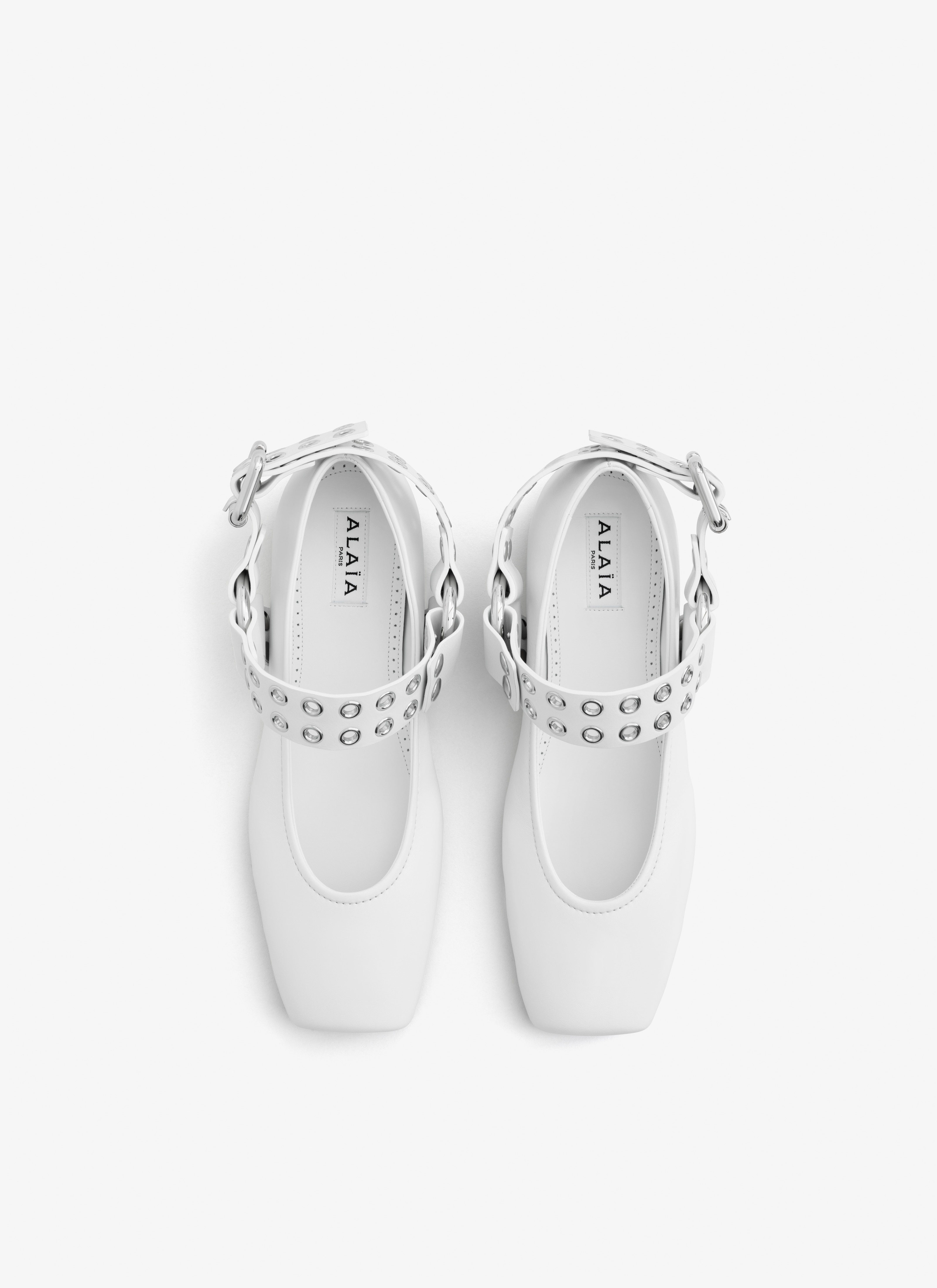 BIKER BALLET FLATS IN CALFSKIN - 3