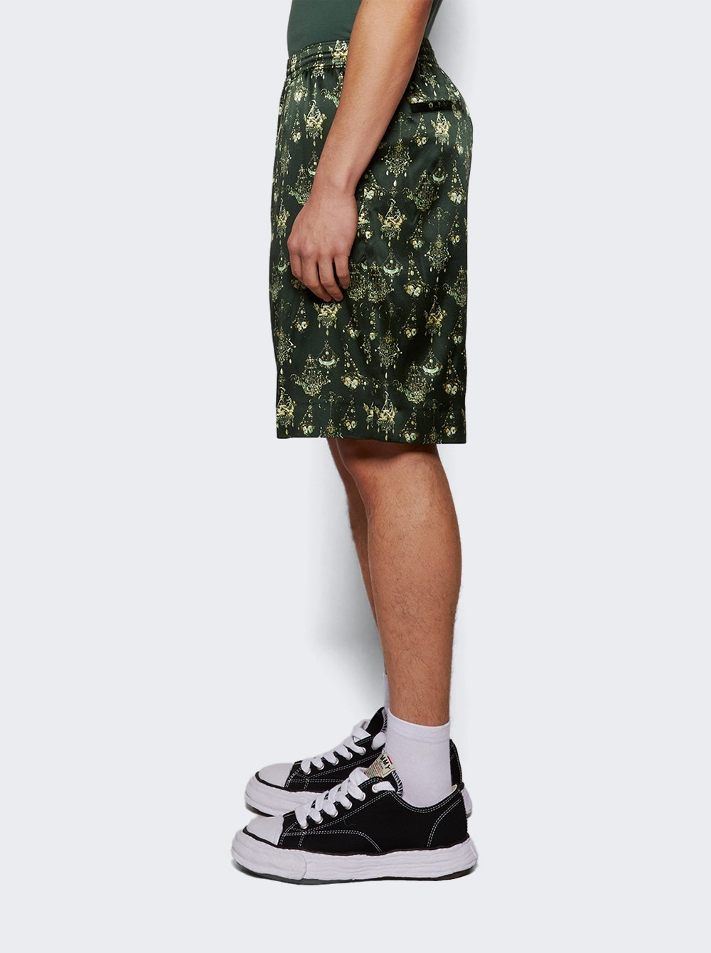 Tailored Jogger Shorts Dark Green - 3